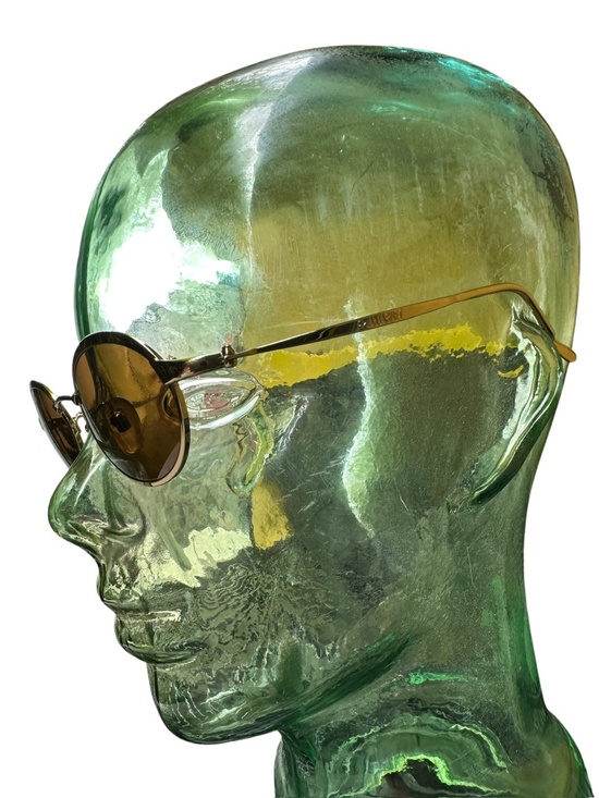 Genuine Vintage VUARNET France 066 Oval Gold Sunglasses Glass Made In France main image 9